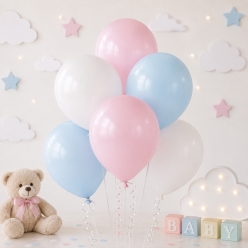 Pastel Blue, Pastel Pink & White 12